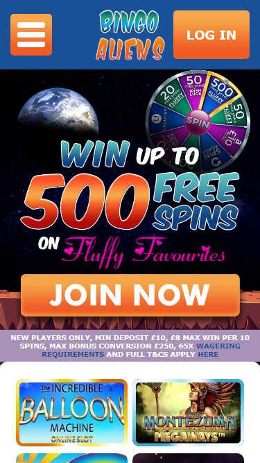 Bingo aliens casino apostas